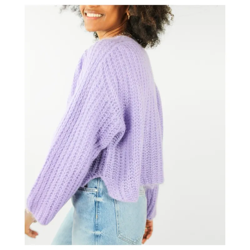 MAGLIA GIROCOLLO  IN MOHAIR HOZONE- Maglieria