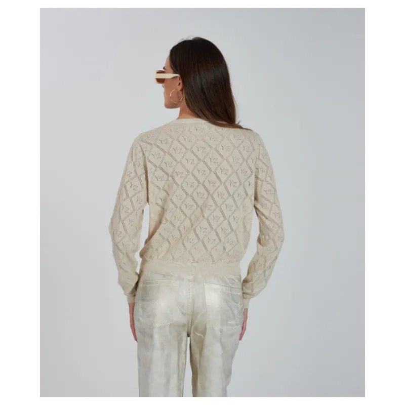 MAGLIA GIROCOLLO LAVORATA A MAGLIA YES°ZEE- Maglieria