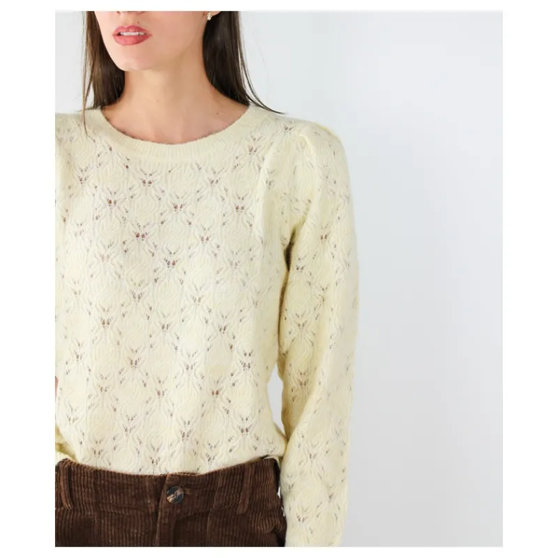 MAGLIA GIROCOLLO TRAFORATA PEPE JEANS- Maglieria