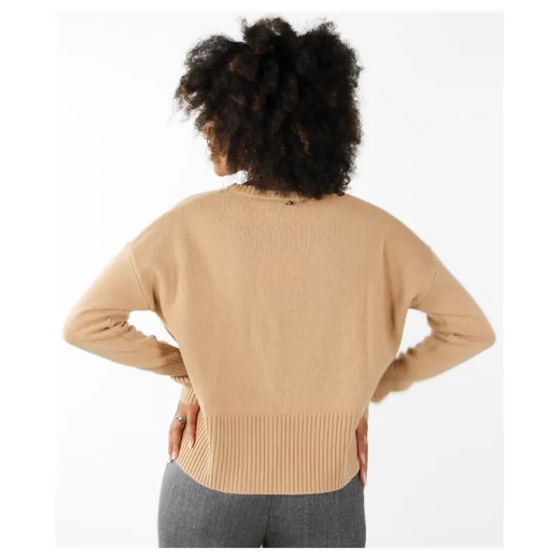 MAGLIA IN LANA DETTAGLI COSTE HOZONE- Maglieria
