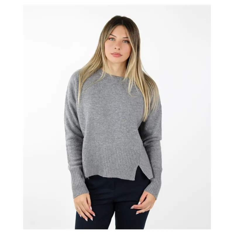 MAGLIA IN LANA DETTAGLI COSTE HOZONE- Maglieria