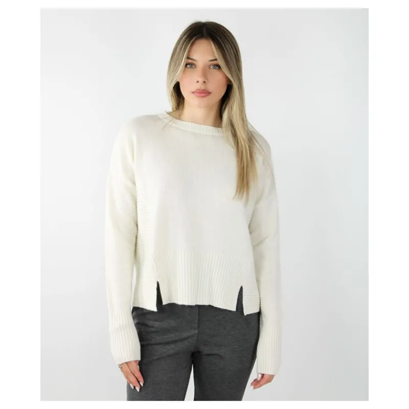 MAGLIA IN LANA DETTAGLI COSTE HOZONE- Maglieria