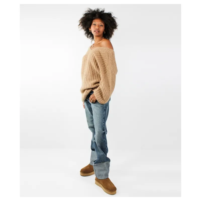 MAGLIA LUNGA IN MOHAIR HOZONE- Maglieria