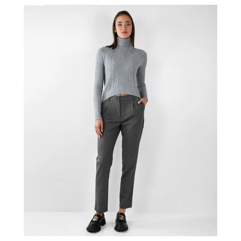 MAGLIA LUNGHEZZA ASIMMETRICA HOZONE- Maglieria