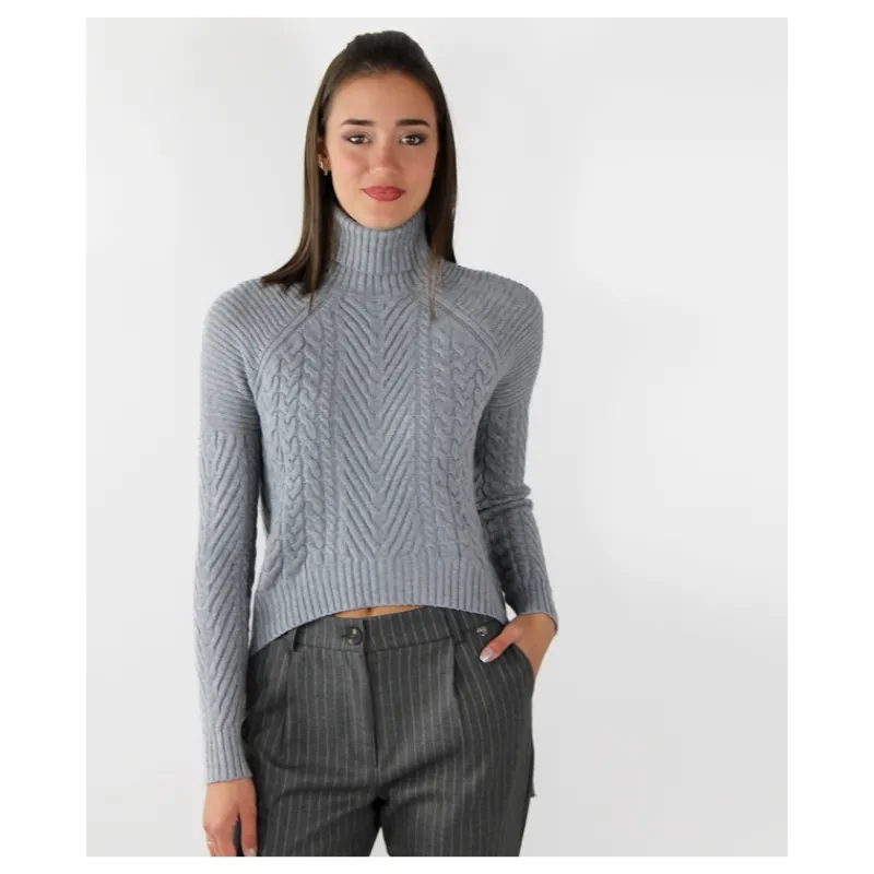 MAGLIA LUNGHEZZA ASIMMETRICA HOZONE- Maglieria