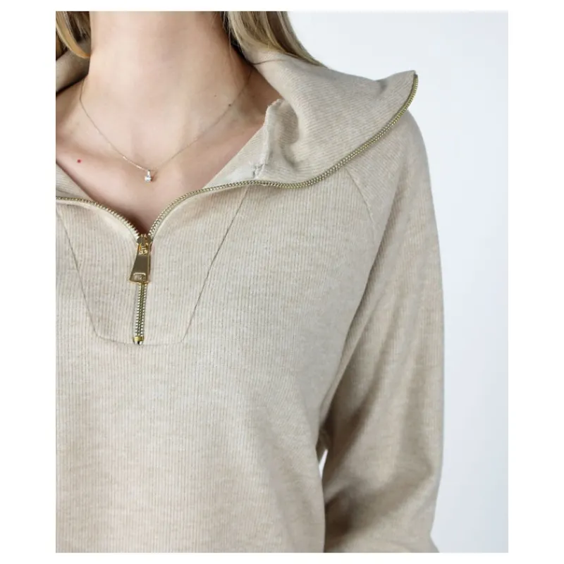 MAGLIA MEZZA ZIP HOZONE- Maglieria