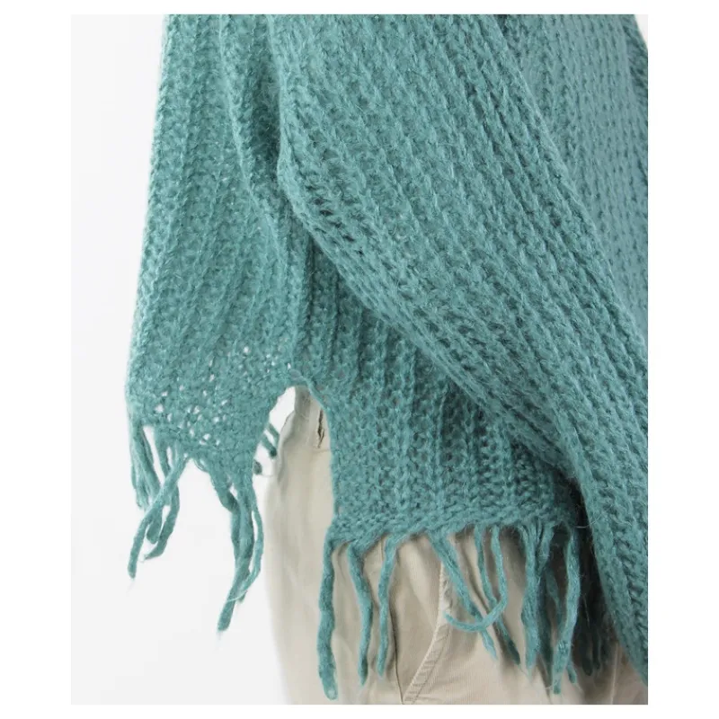 MAGLIA MOHAIR CON FRANGE HOZONE- Maglieria