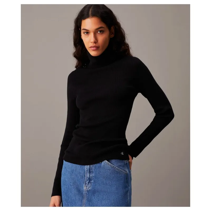 maglione_a_collo_alto_ves_5.webp MAGLIONE A COLLO ALTO VESTIBILITÀ SLIM A COSTINE CALVIN KLEIN JEANS- Maglieria