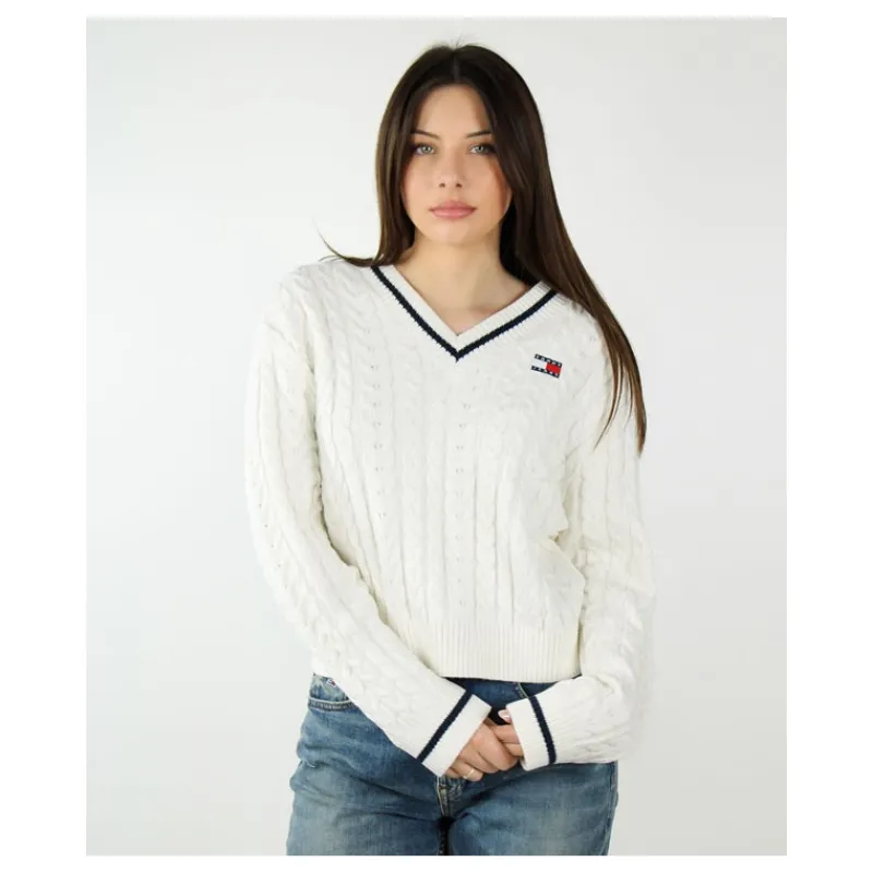 MAGLIONE SCOLLO A V TOMMY JEANS- Maglieria