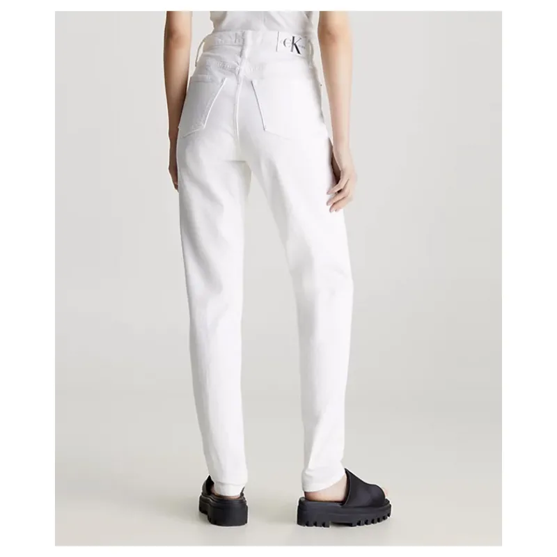MOM JEANS WHITE CALVIN KLEIN JEANS- Jeans