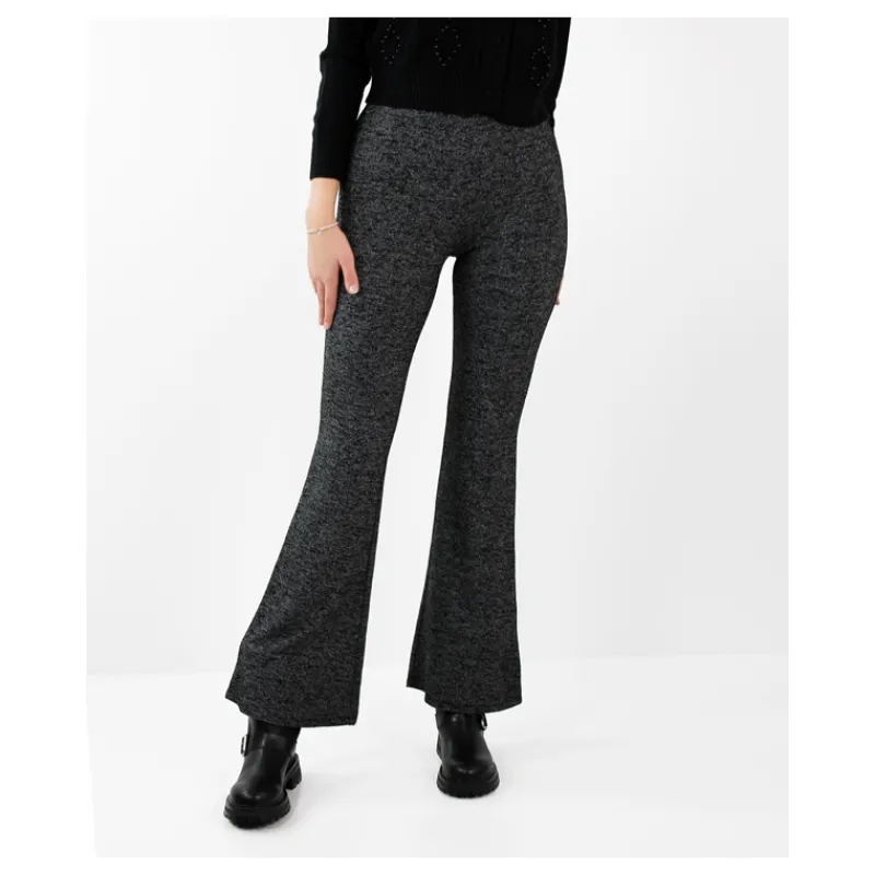 PANTALONE A ZAMPA GLITTER ONLY- Pantaloni