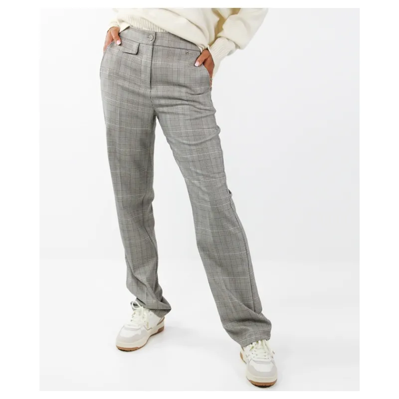 PANTALONE DRITTO PRINCIPE DI GALLES HOZONE- Pantaloni