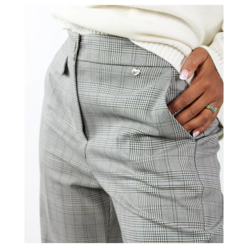 PANTALONE DRITTO PRINCIPE DI GALLES HOZONE- Pantaloni