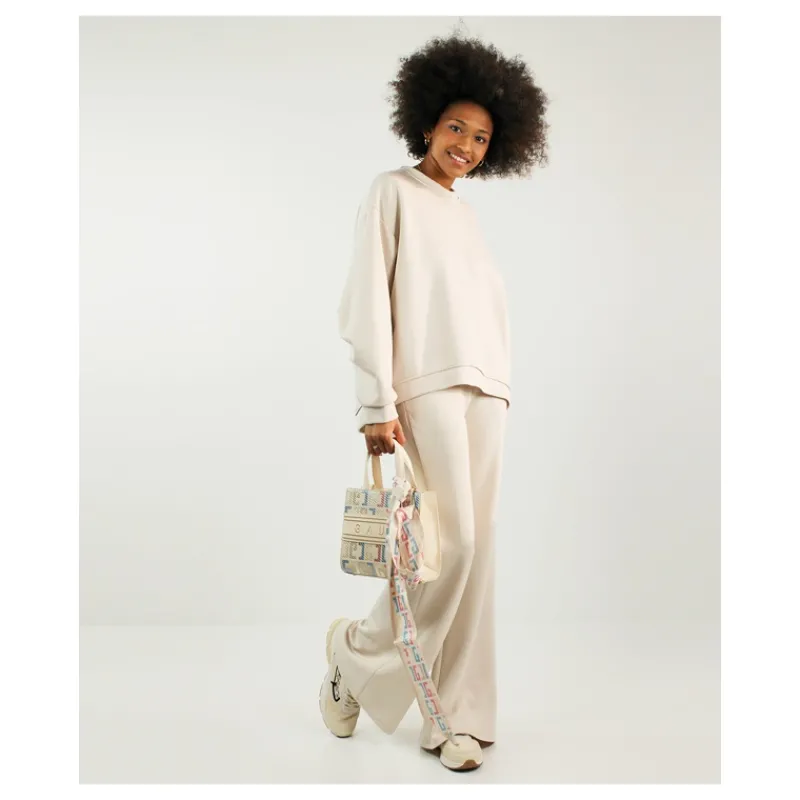 PANTALONE FLARE NEOPRENE HOZONE- Pantaloni
