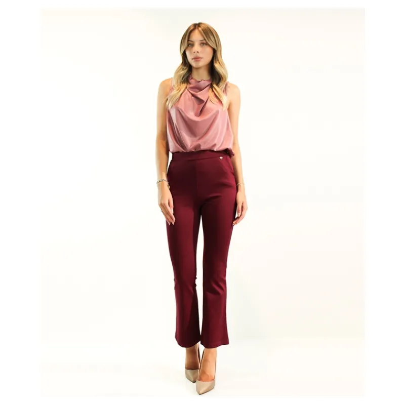 PANTALONE FLARED PUNTO MILANO HOZONE- Pantaloni