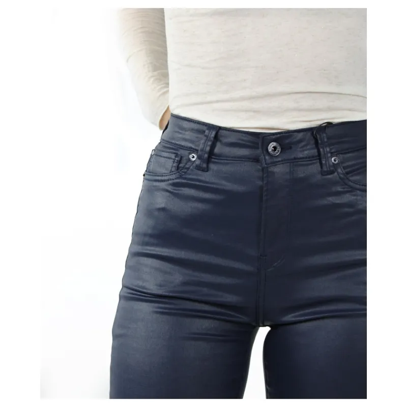 PANTALONE IN ECOPELLE SPALMATO PEPE JEANS- Pantaloni