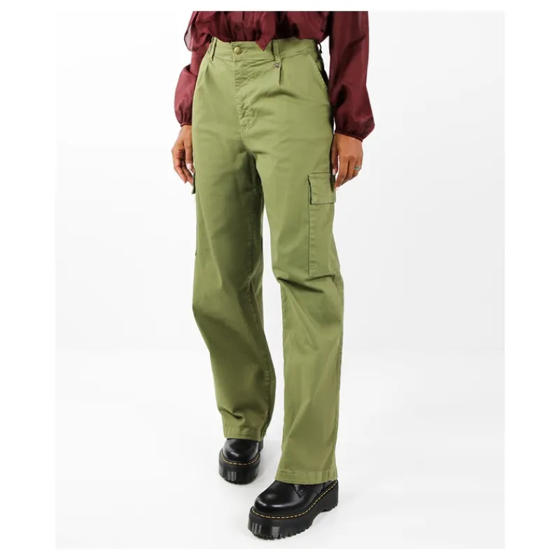 PANTALONE TASCONI WIDE LEG HOZONE- Pantaloni