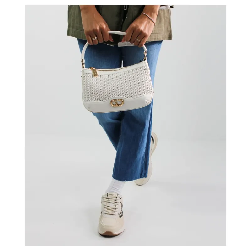 POCHETTE INTRECCIATA CON BORCHIE GUADI'- Accessori