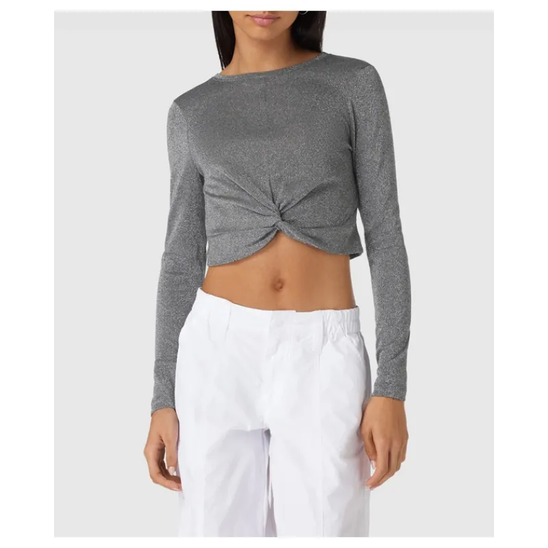TOP INCROCIO A MANICHE LUNGHE ONLY- T-shirt & Top