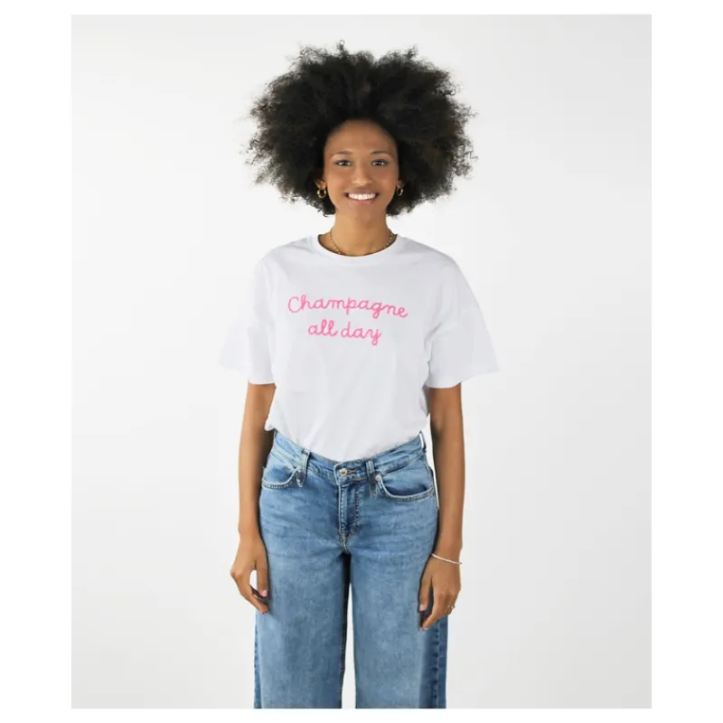 T-SHIRT 'CHAMPAGNE' SUPERCULTURE- T-shirt & Top
