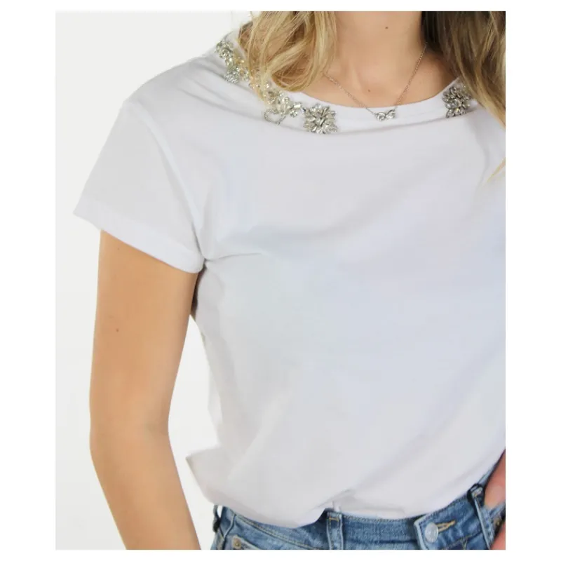 T-SHIRT COLLANA GIOIELLI HOZONE- T-shirt & Top