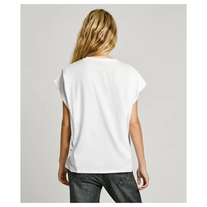 T-SHIRT CON DETTAGLI DI STRASS PEPE JEANS- T-shirt & Top