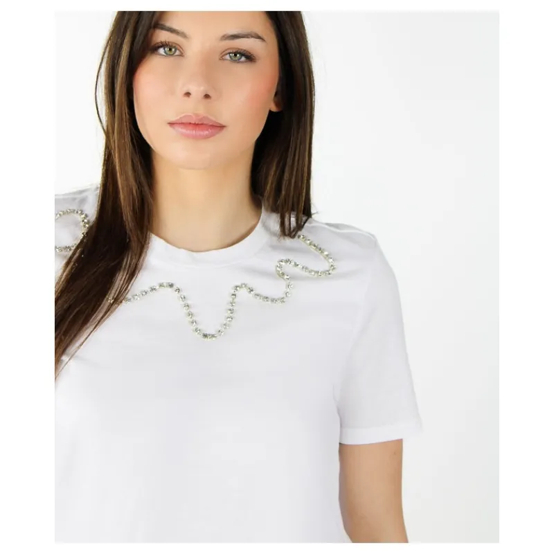 T-SHIRT CON DIAMANTINI ONLY- T-shirt & Top
