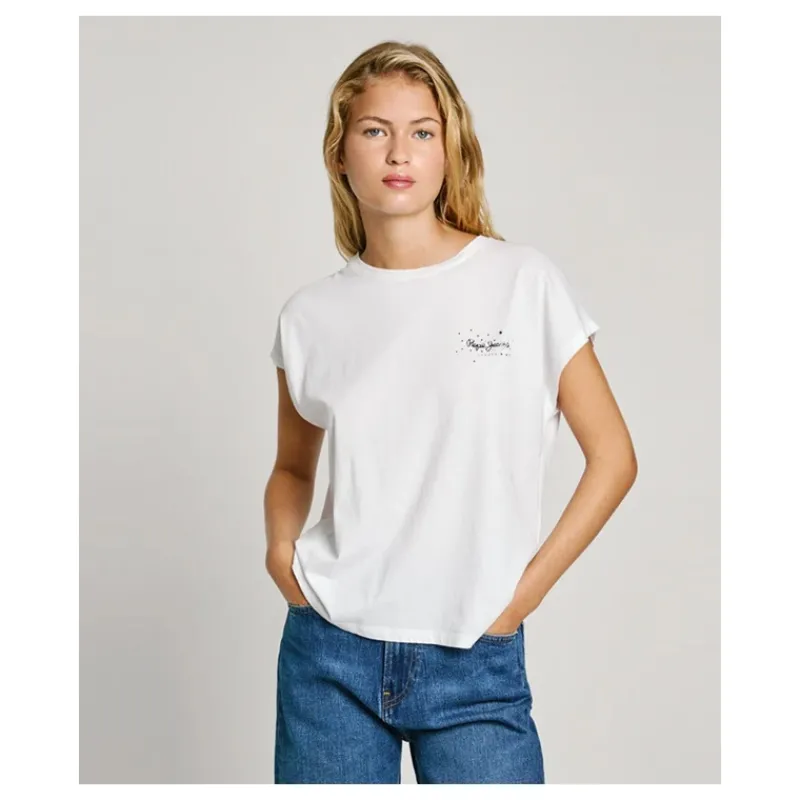 T-SHIRT CON LOGO STAMPATO PEPE JEANS- T-shirt & Top