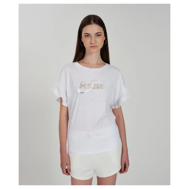 T-SHIRT CON MANICA A PIPISTRELLO CON ROUGE YES°ZEE- T-shirt & Top