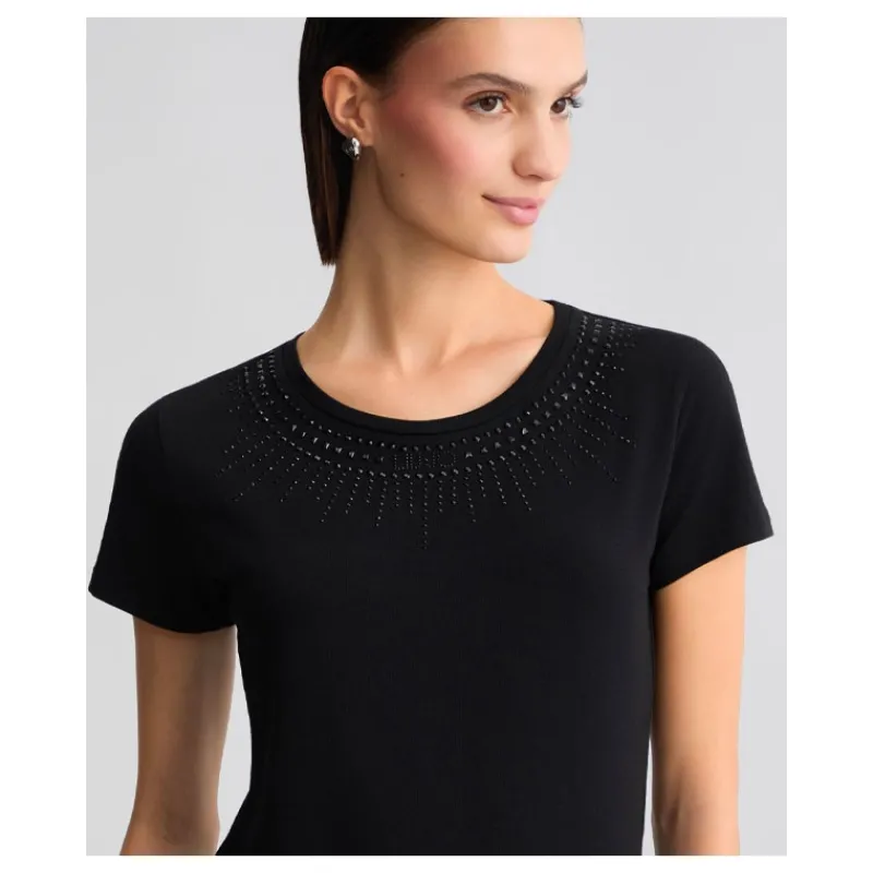 T-SHIRT CON STRASS SUL DAVANTI LIU°JO- T-shirt & Top