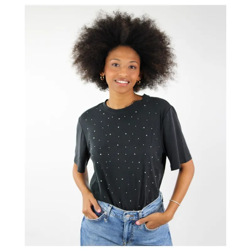 T-SHIRT CON SWAROVSKY ONLY- T-shirt & Top