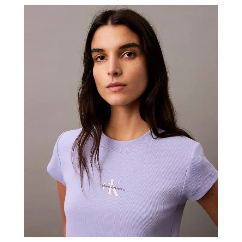 T-SHIRT CORTA SLIM CON MONOGRAMMA CALVIN KLEIN JEANS- T-shirt & Top
