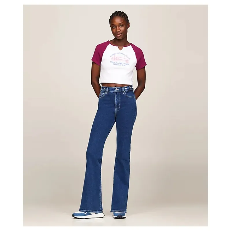 T-SHIRT CROP PREP EXPLORER DUAL GENDER TOMMY JEANS- T-shirt & Top