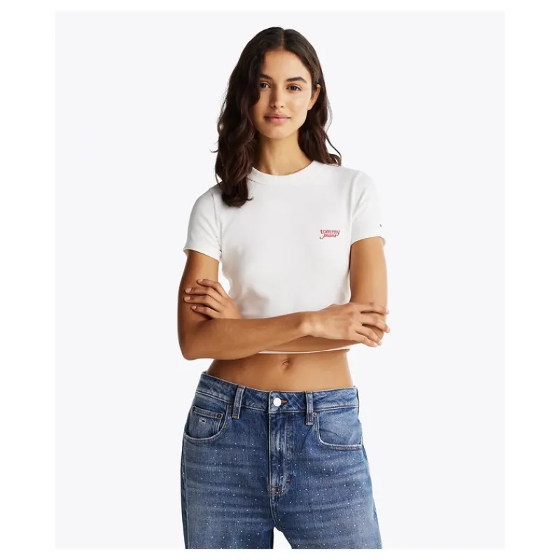tshirt_crop_slim_fit_con__5.webp T-SHIRT CROP SLIM FIT CON LOGO TOMMY JEANS- T-shirt & Top