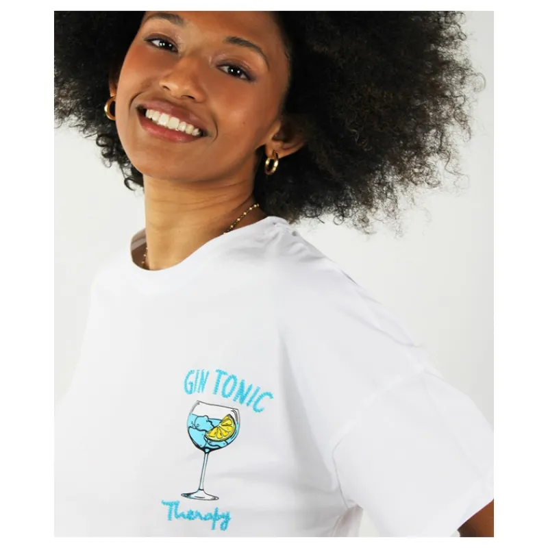 T-SHIRT 'GIN TONIC THERAPY' SUPERCULTURE- T-shirt & Top