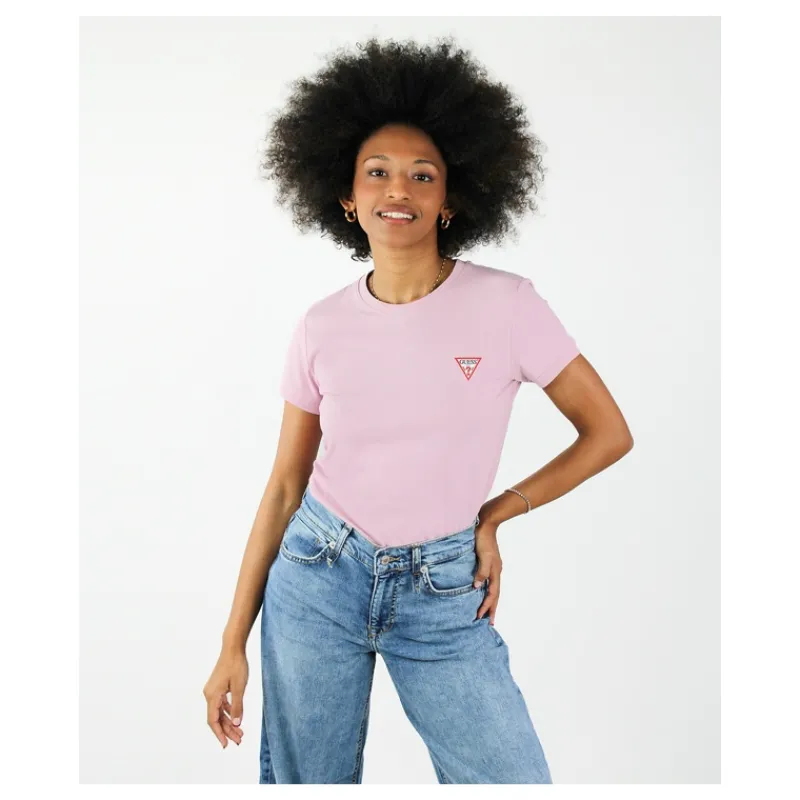 T-SHIRT LOGO PICCOLO TRIANGOLO GUESS- T-shirt & Top