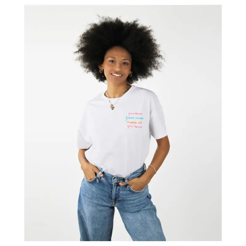 T-SHIRT 'PENSAVO FOSSE' SUPERCULTURE- T-shirt & Top