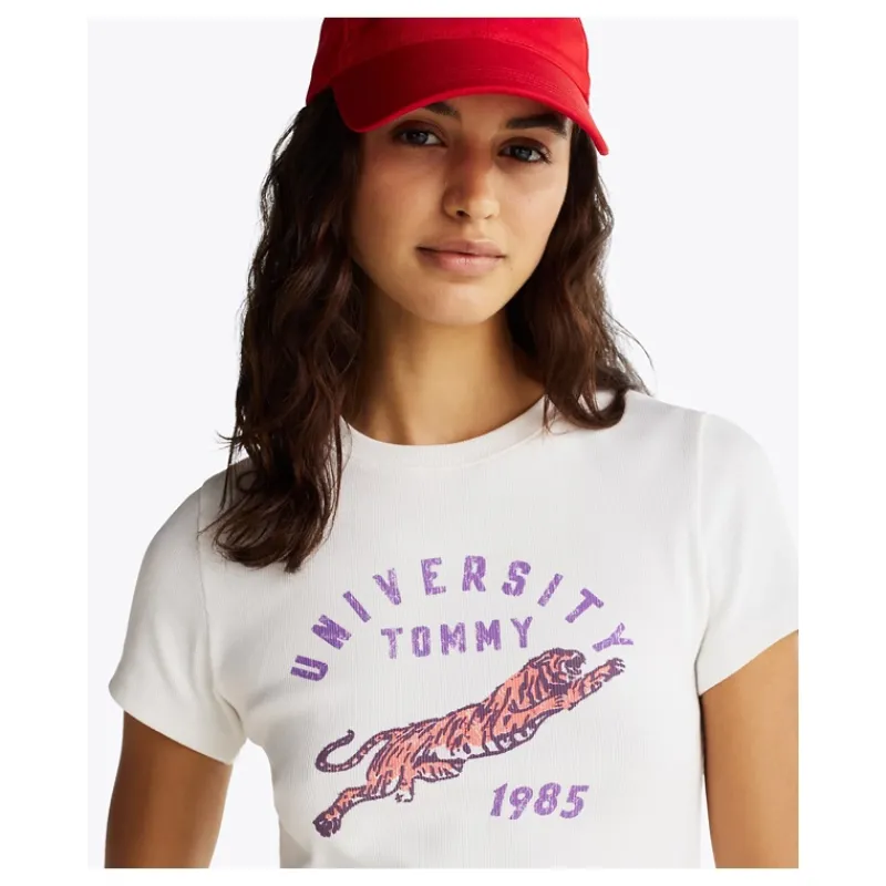 T-SHIRT SLIM FIT A COSTE TOMMY JEANS- T-shirt & Top