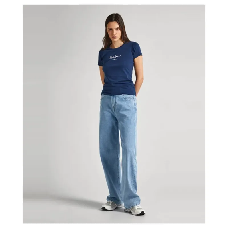 tshirt_slim_fit_logo_stam_3.webp T-SHIRT SLIM FIT LOGO STAMPATO PEPE JEANS- T-shirt & Top