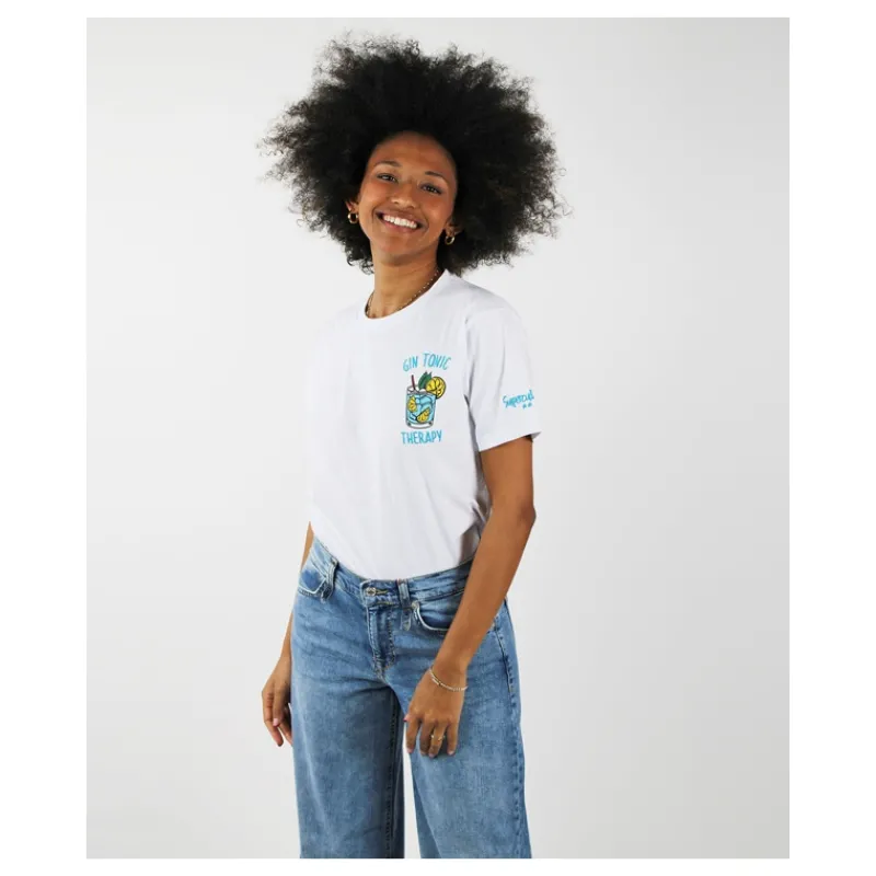 T-SHIRT UNISEX 'GIN TONIC THERAPY' SUPERCULTURE- T-shirt & Top