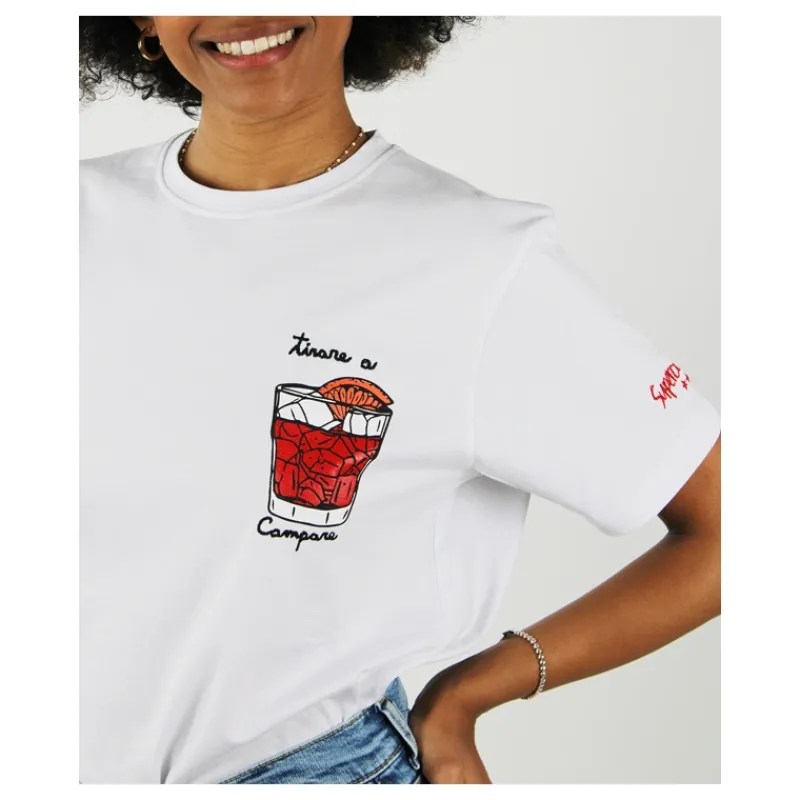 T-SHIRT UNISEX 'TIRARE A CAMPARE' SUPERCULTURE- T-shirt & Top