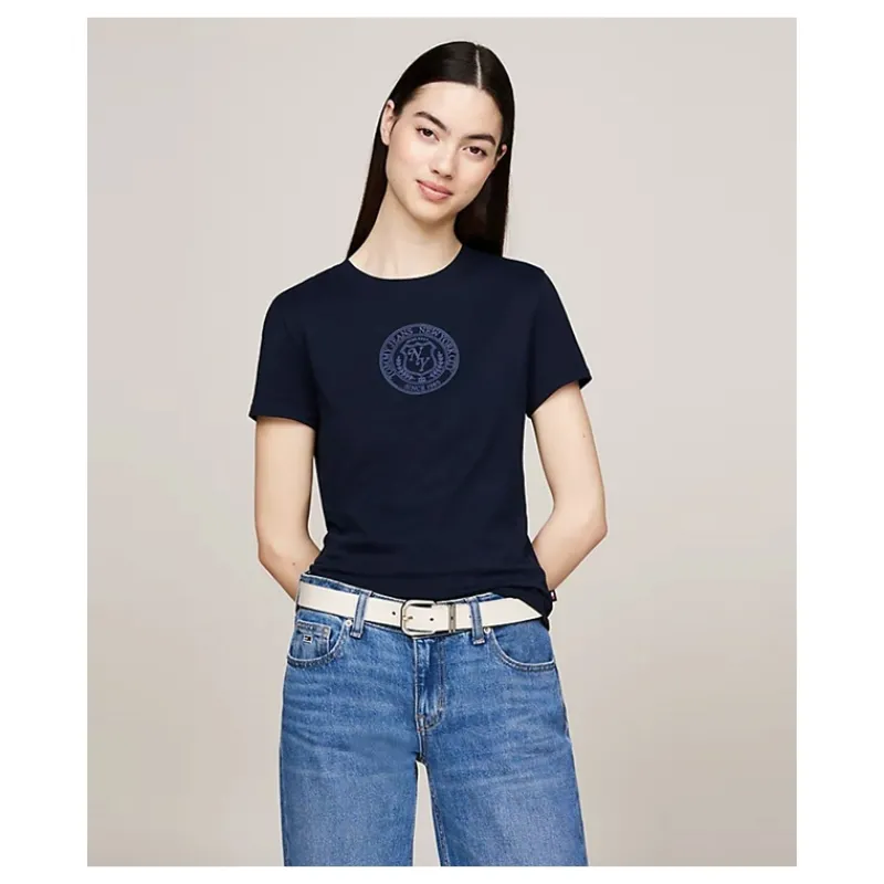 T-SHIRT VARSITY EXPLORER SLIM FIT CON LOGO TOMMY JEANS- T-shirt & Top