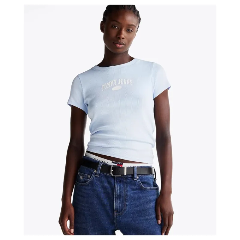 T-SHIRT VARSITY SLIM FIT A COSTE TOMMY JEANS- T-shirt & Top