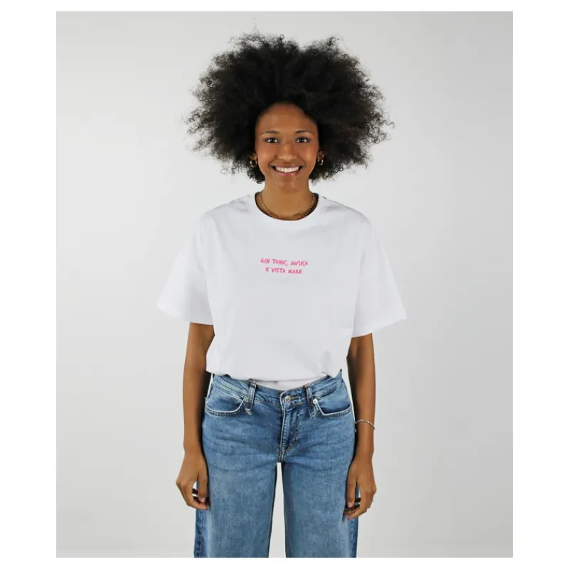T-SHIRT 'VISTA MARE' SUPERCULTURE- T-shirt & Top